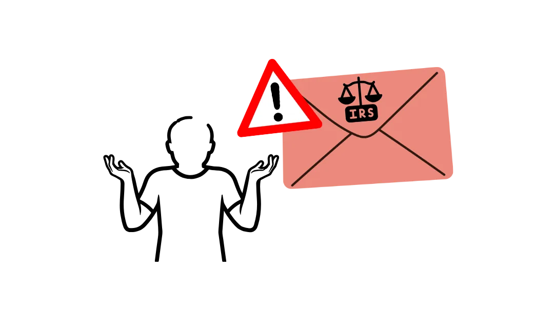 Unopened urgent IRS collection notices and certified tax debt letters piled on a desk, warning against ignoring IRS automated mail.