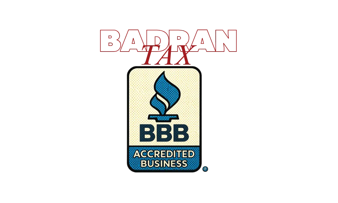 Badran Tax, tax resolution firm helping taxpayers nationwide received business accreditation and A+ tax firm rating and review from BBB